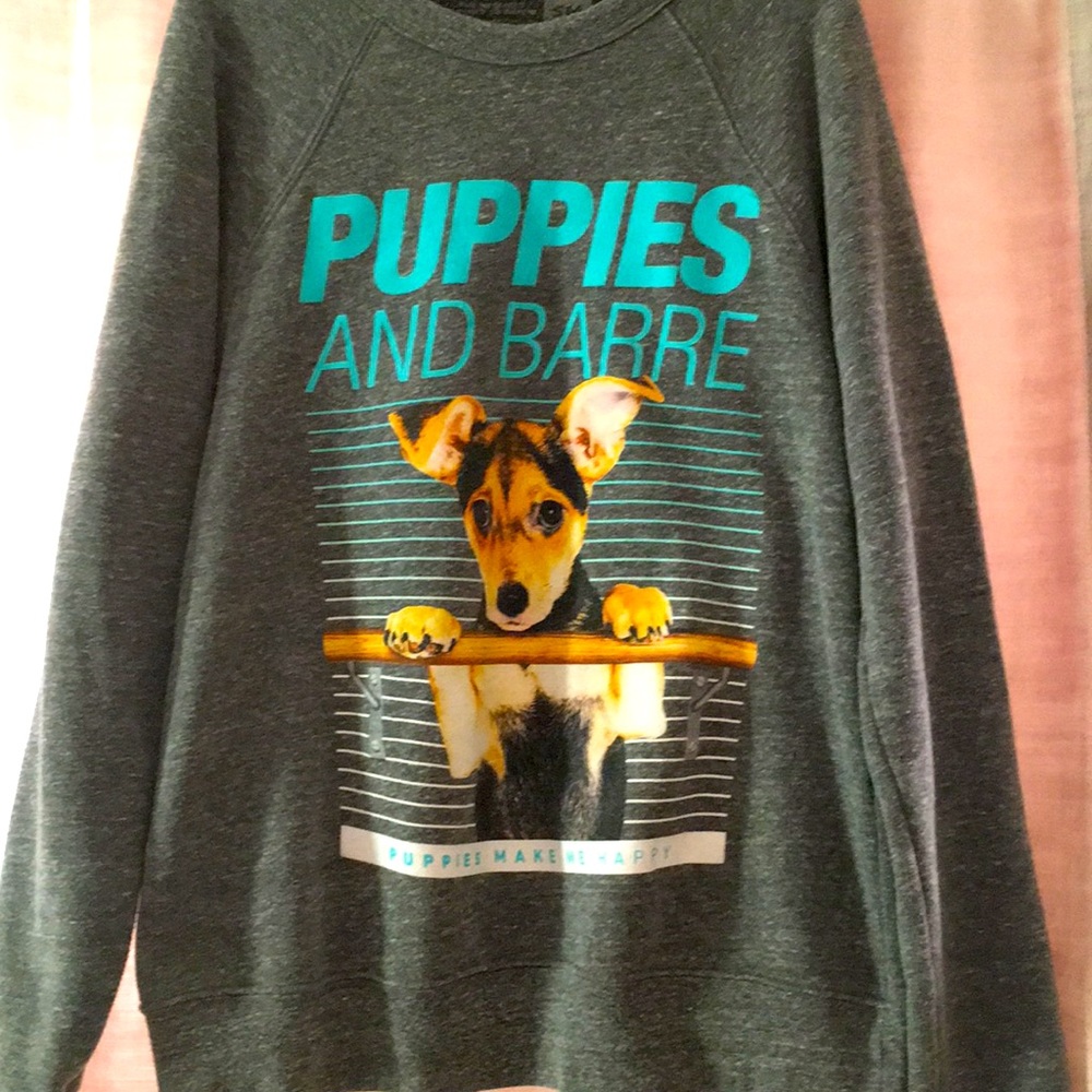 Puppies + Barre Pullover Sweatshirt